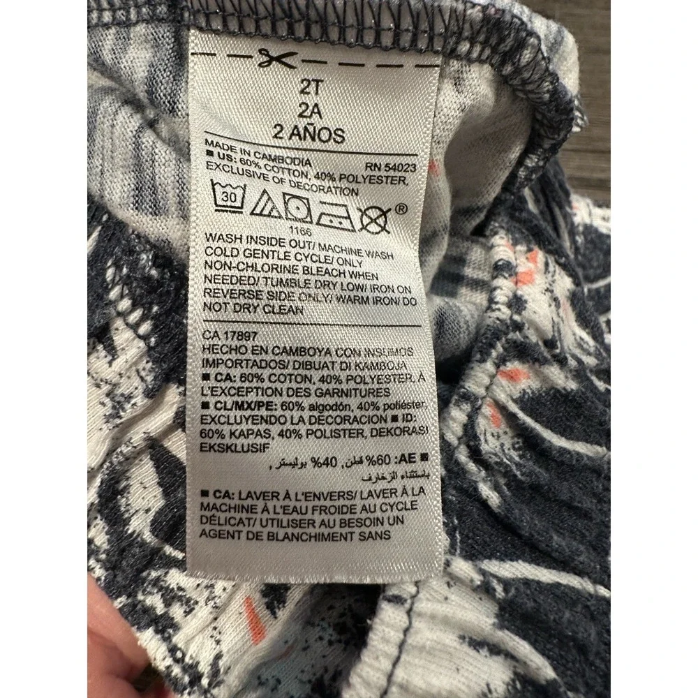 Old Navy Unisex Baby Solid blue Cotton bld U-Shaped Elastic Pull On shorts Sz 2T
